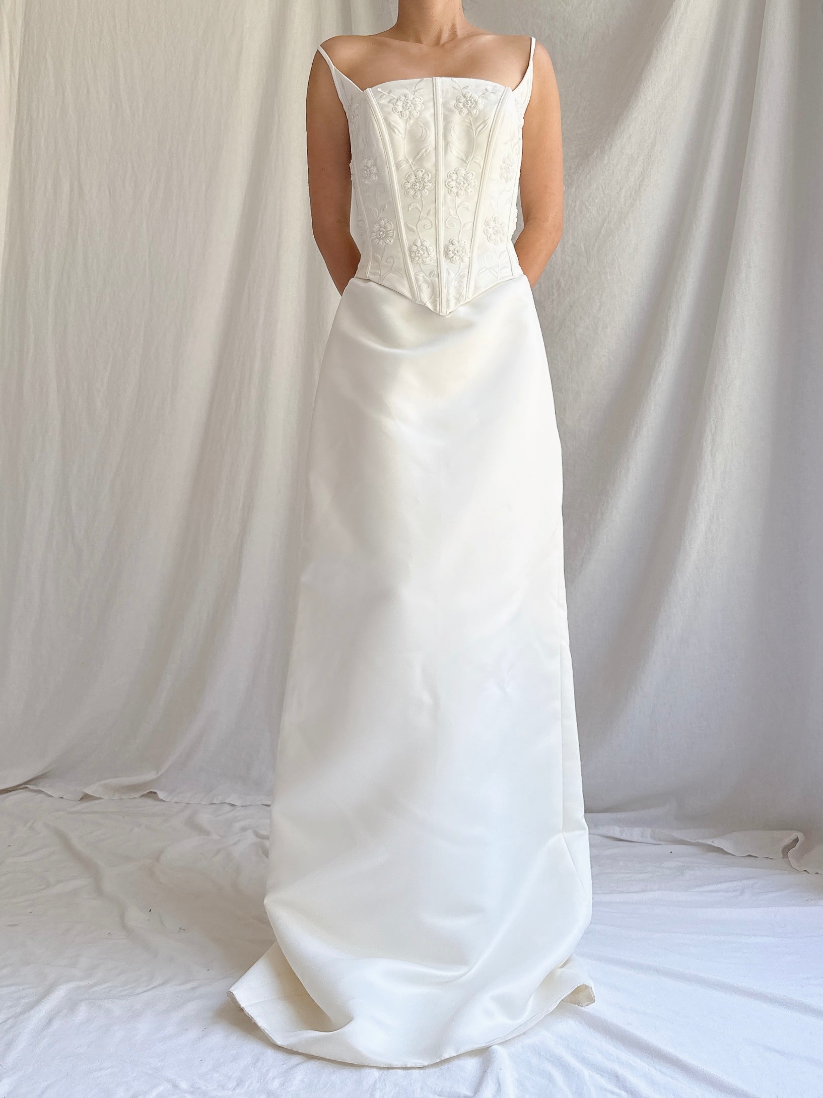 1990s Bustier Column Dress - S-M
