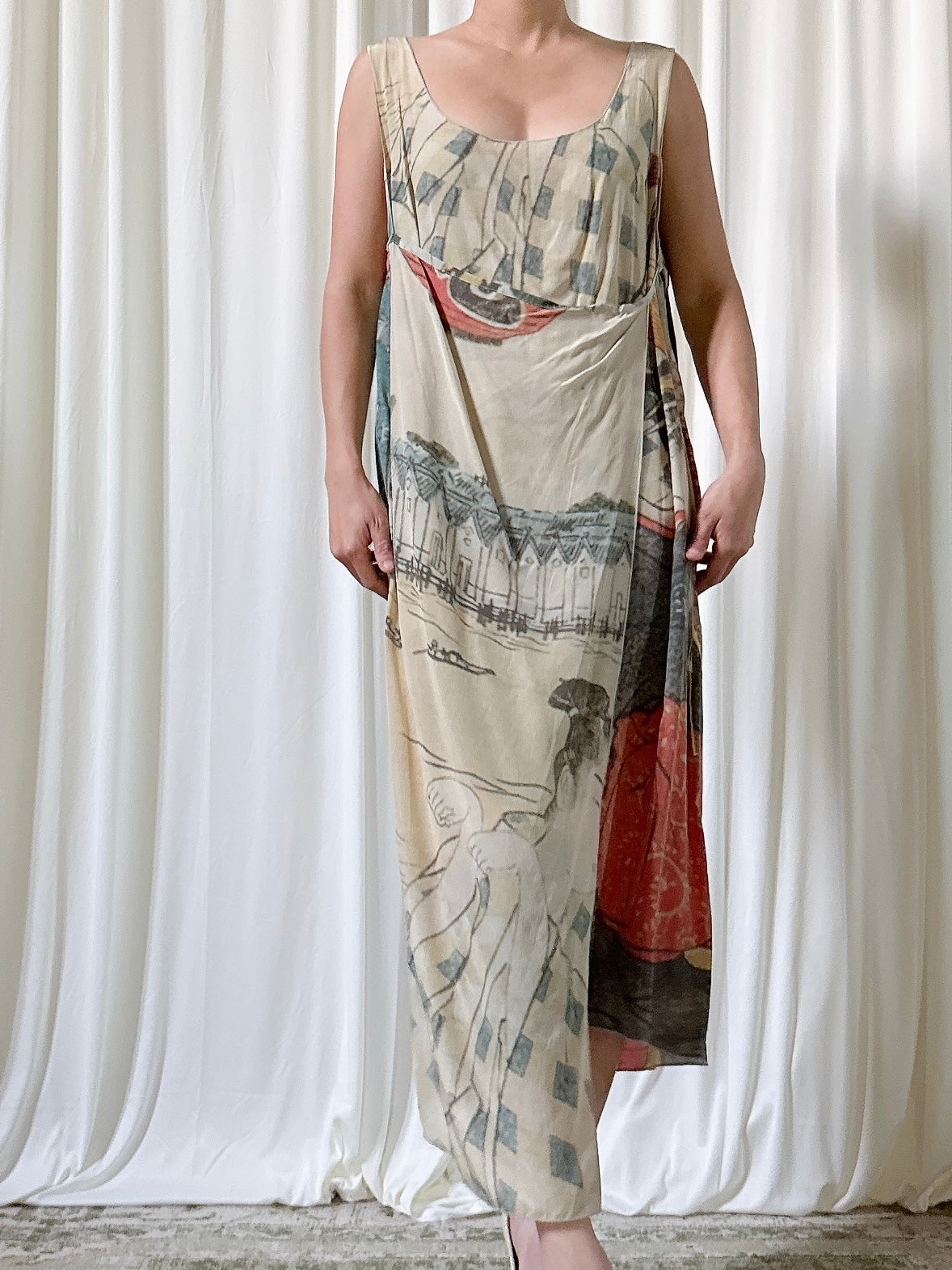 Vintage Emanuelle Suibal Paris Silk Tunic - Size 3