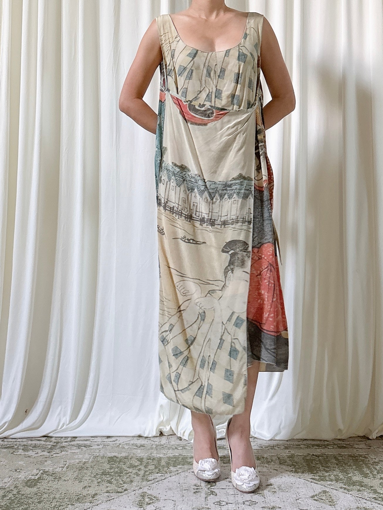 Vintage Emanuelle Suibal Paris Silk Tunic - Size 3