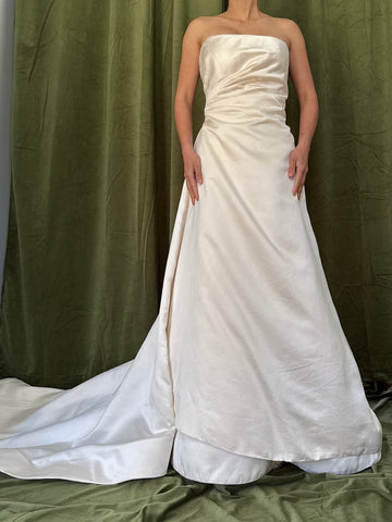 Vintage Vera Wang Silk Draped Gown - M/6