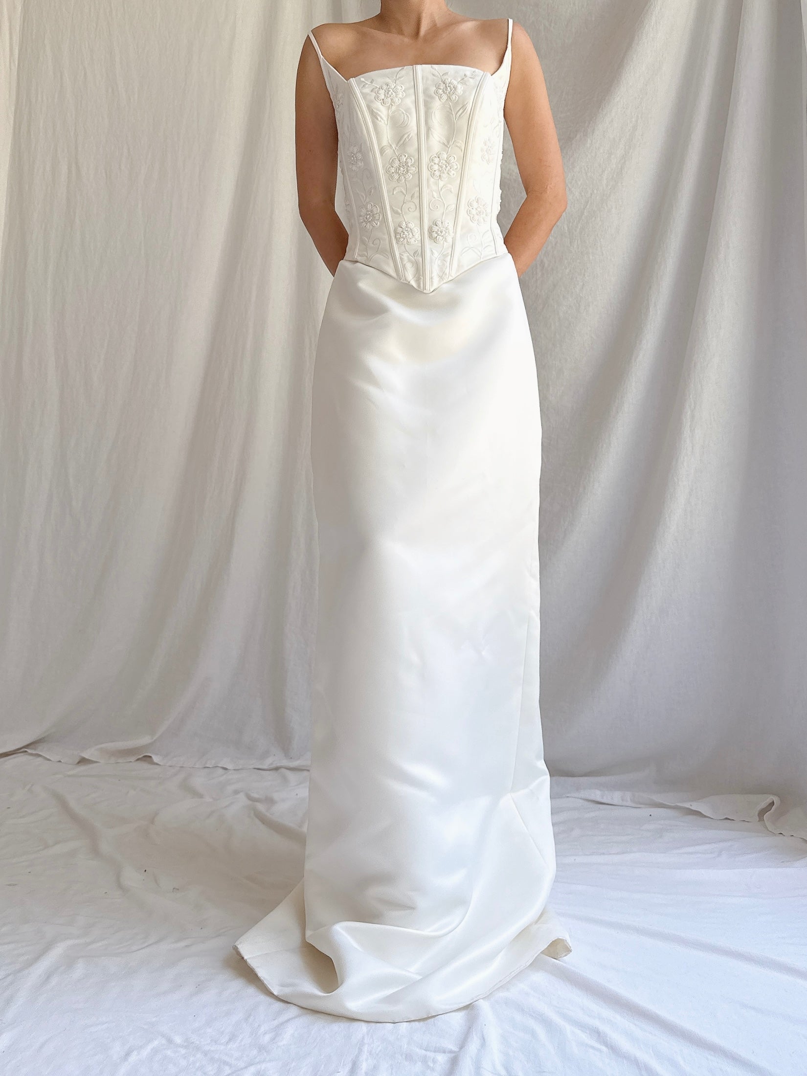 1990s Bustier Column Dress - S-M