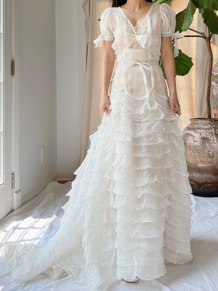 Acka organdy frill dress サイズ1 organdy frill dress – Acka online store