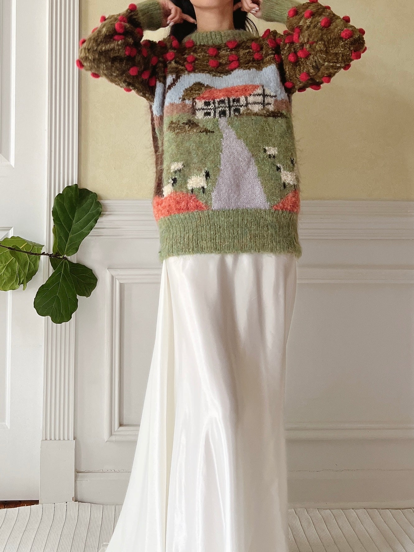 Vintage Mohair Scenic Sweater