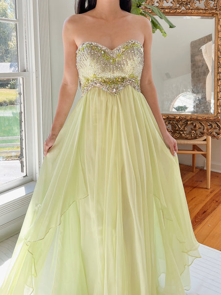 画材 Green gold chiffon Emerald Green With Gold Metallic Silk Chiffon Fabric--by the