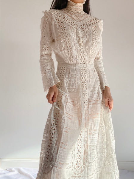 Victorian Mixed Lace Gown - S | G O S S A M E R