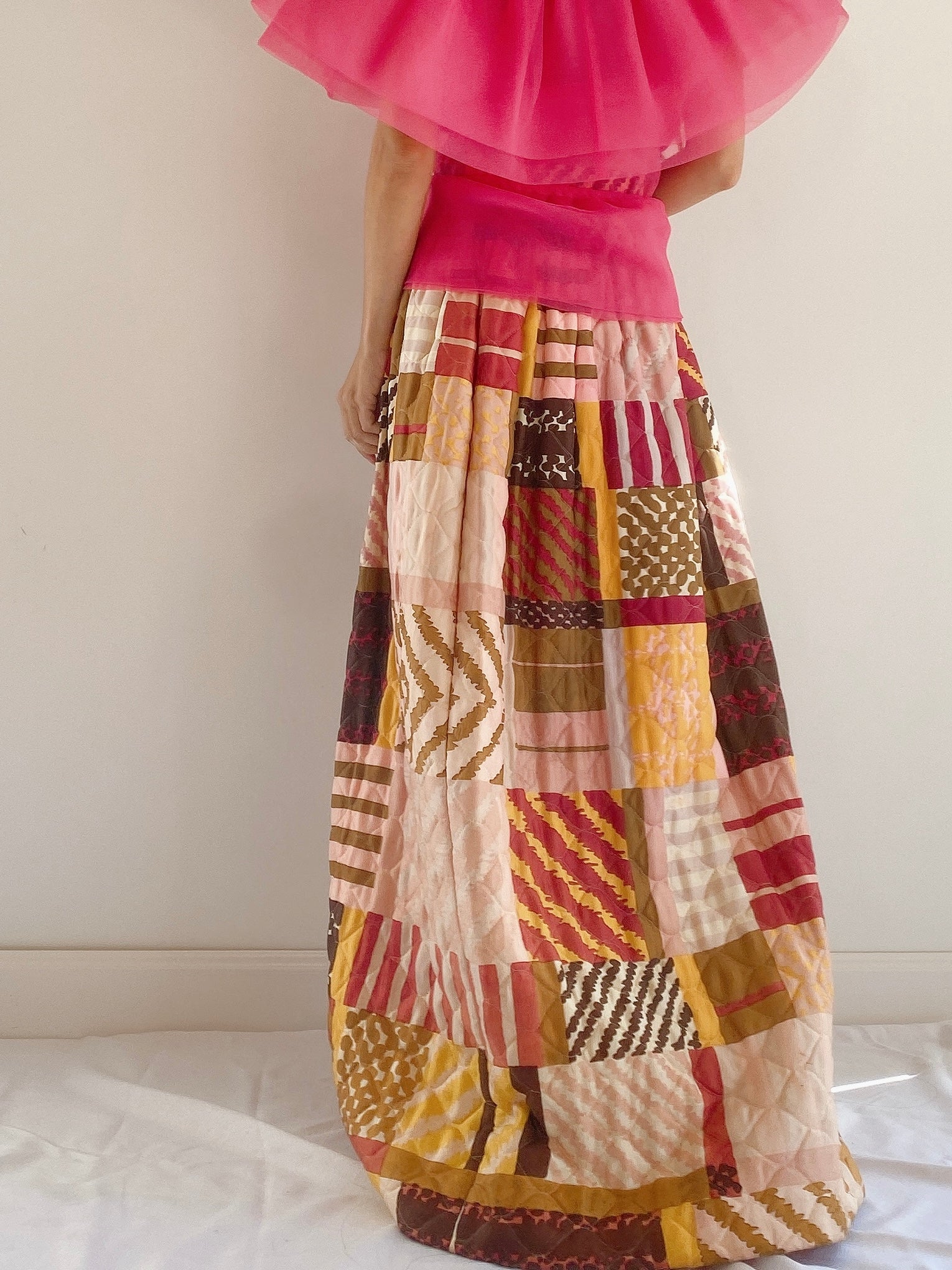 Vintage Quilted Skirt - S