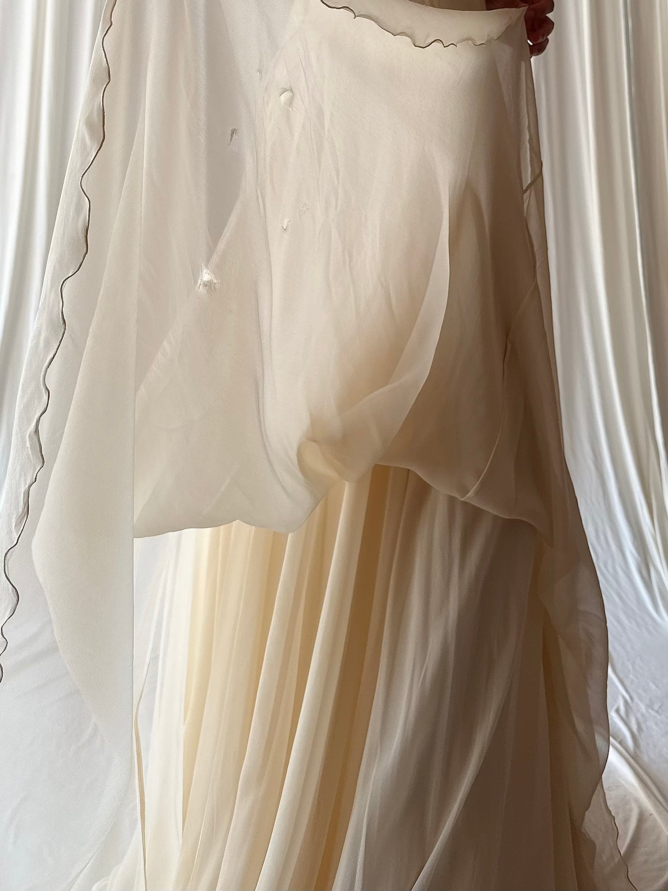 Vintage Silk Halter Dress - S/M