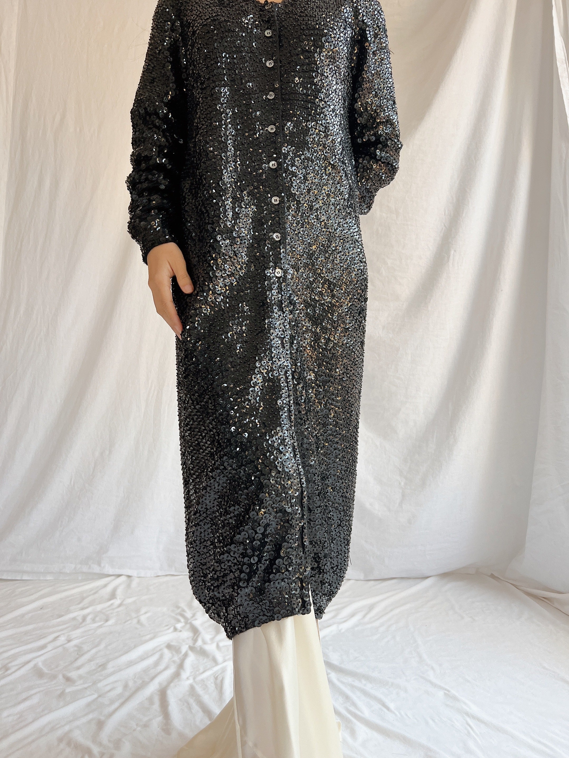 Vintage Norma Kamala Wool Sequins - M