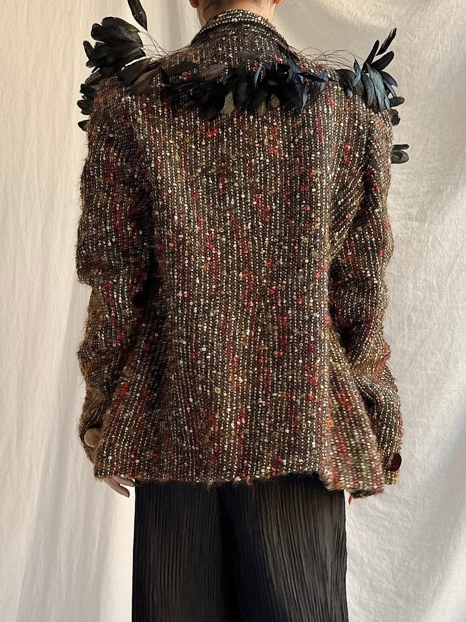 Vintage Baelo Claudia Tweed Jacket - M