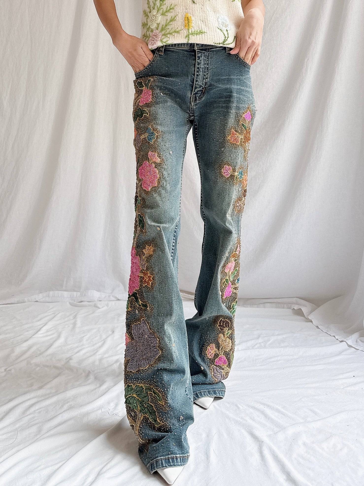 Vintage San Blas Embroidered Denim - M/33”