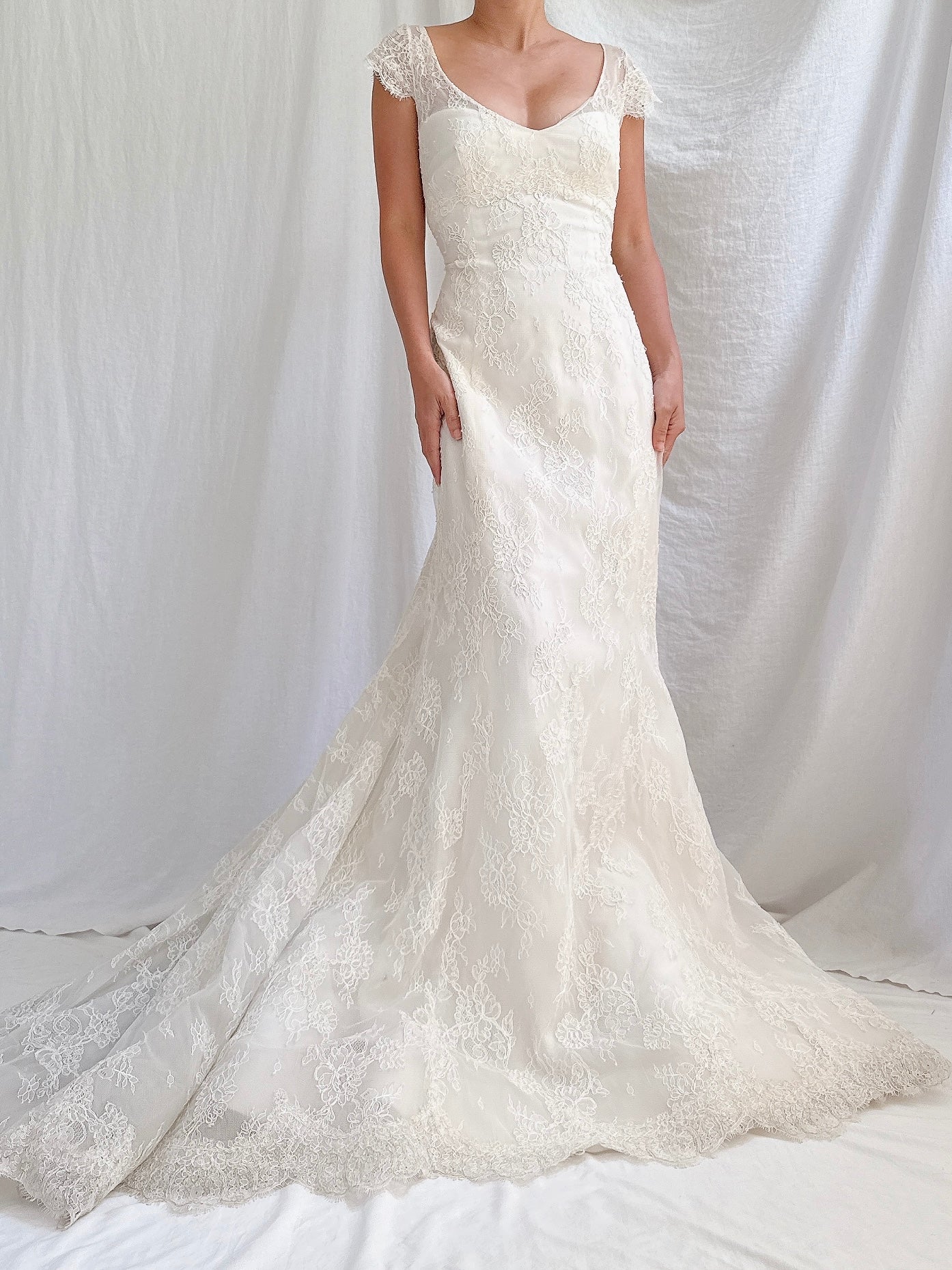 Vintage Liancarlo Couture Lace Dress - M 8