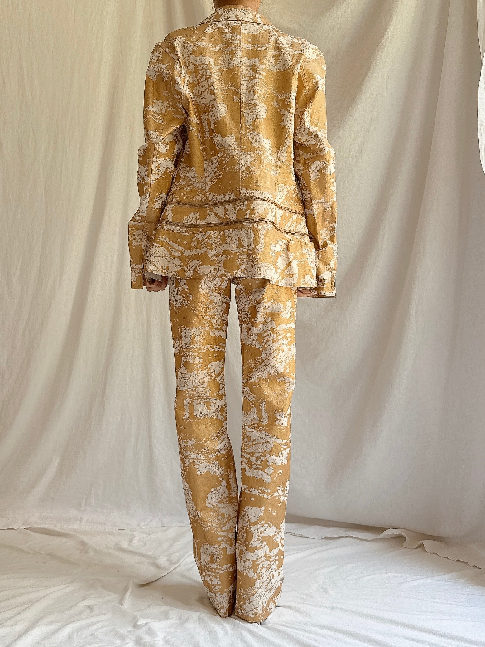 Vintage Kyoko Higa Linen 2-Piece Set - FR 40