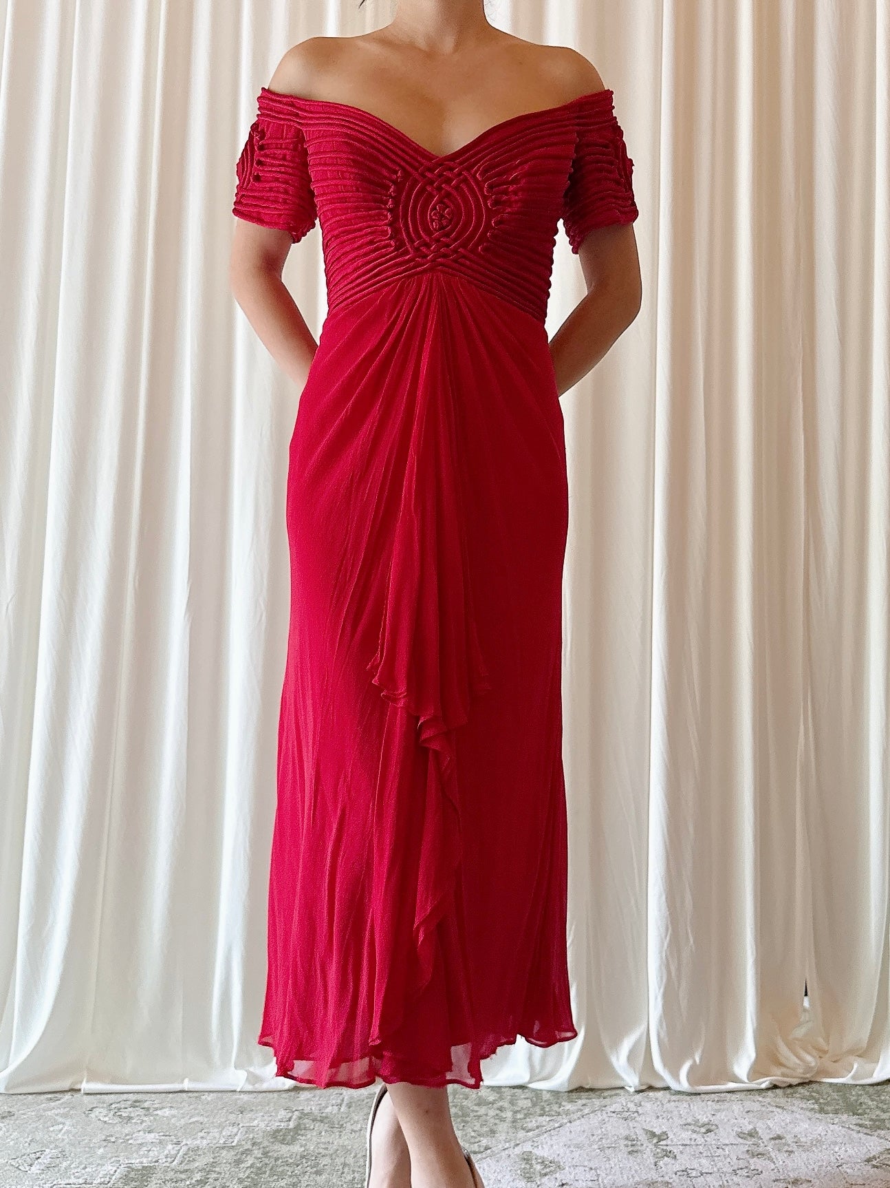 Vintage Belleville Sassoon Red Dress - US 8