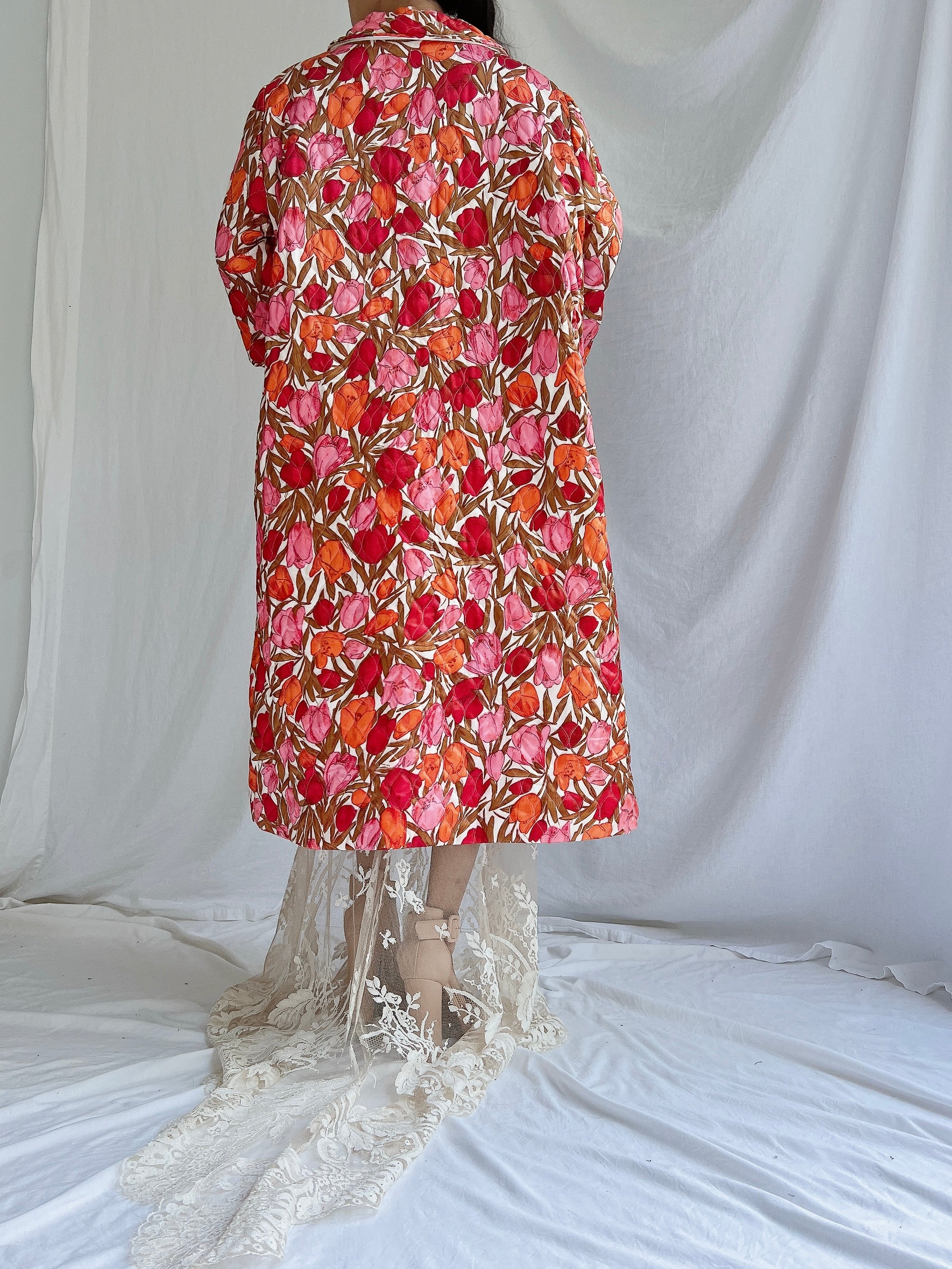 1960s Floral Duster - M