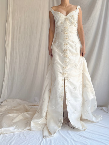 Vintage Embroidered 2-Piece Dress - M