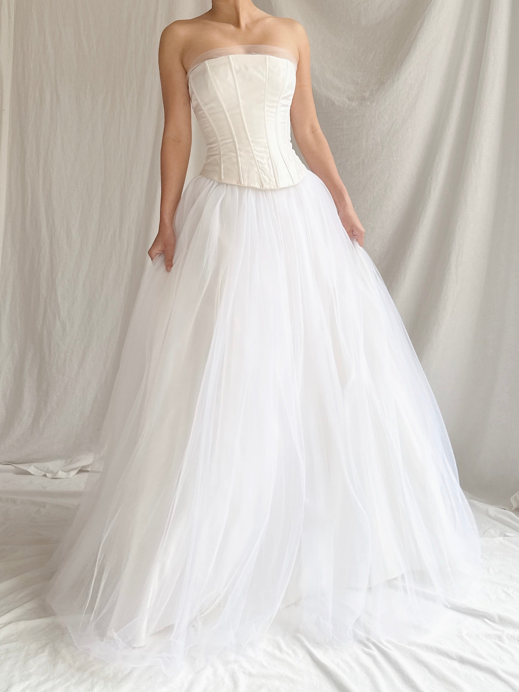 Vintage Gunne Sax Strapless Tulle Gown - XS/2