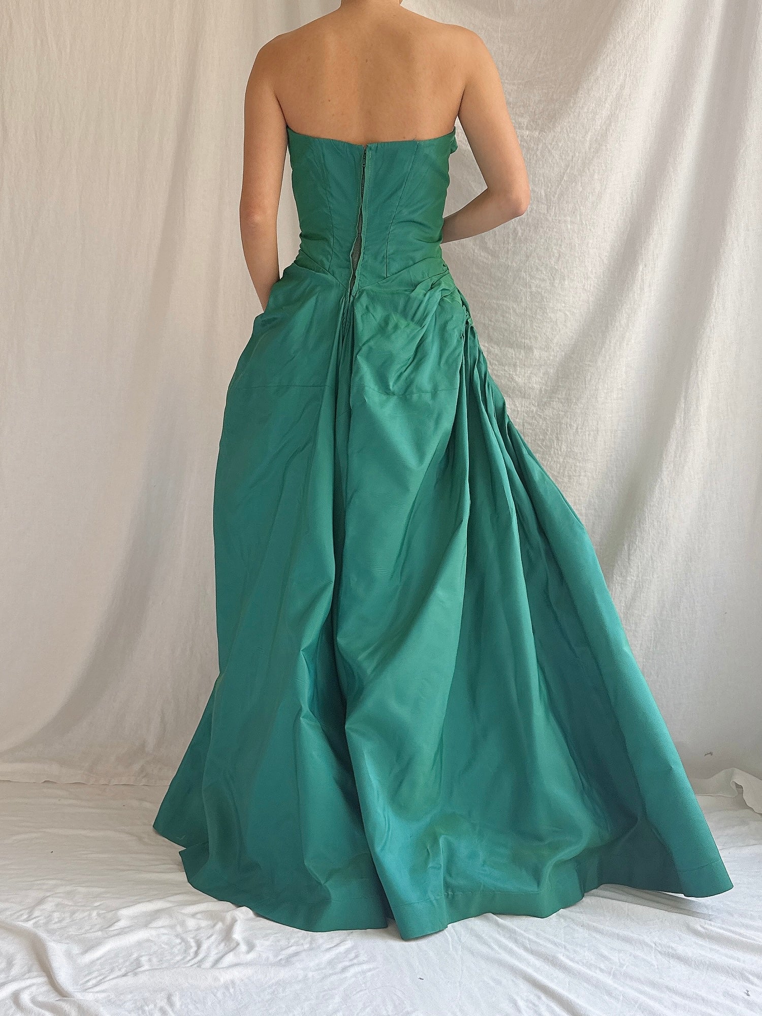 1950s Fred Perlberg Draped Gown - S/M