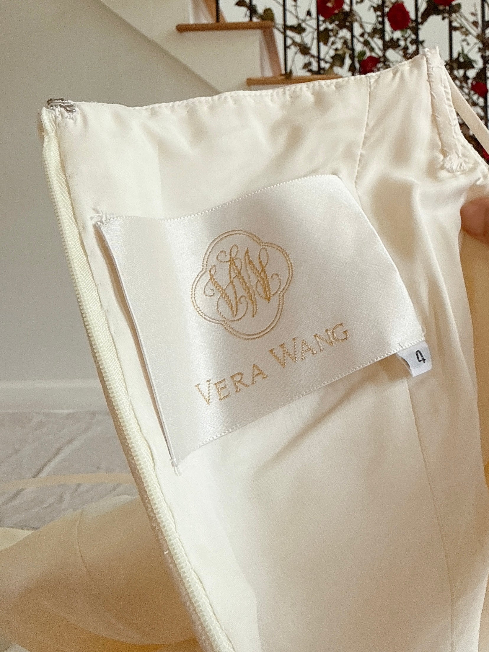 1990s Vera Wang Silk Organza Tulle Gown - S