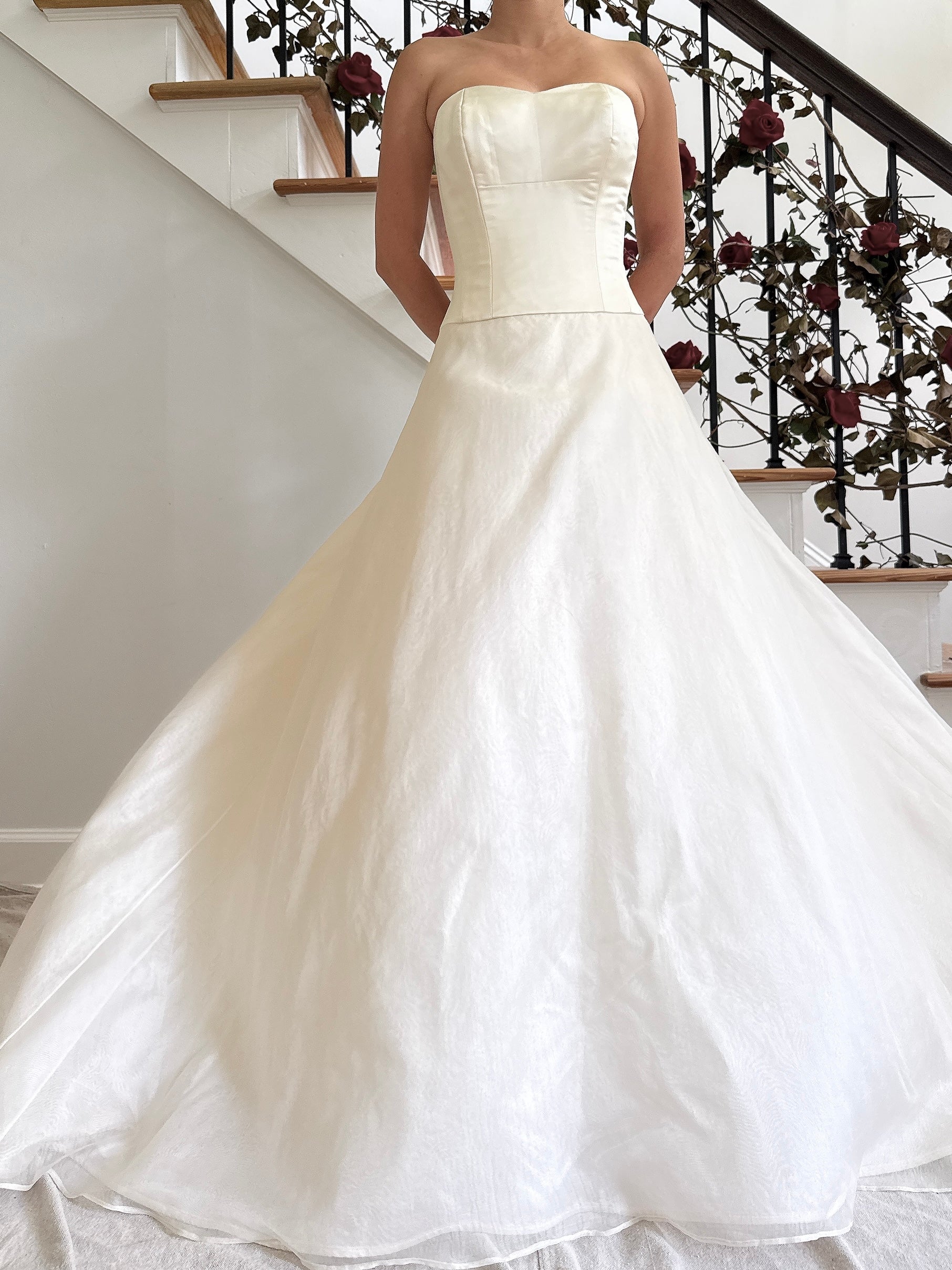 Vintage Birnbaum & Bullock Silk Organza Gown - XS