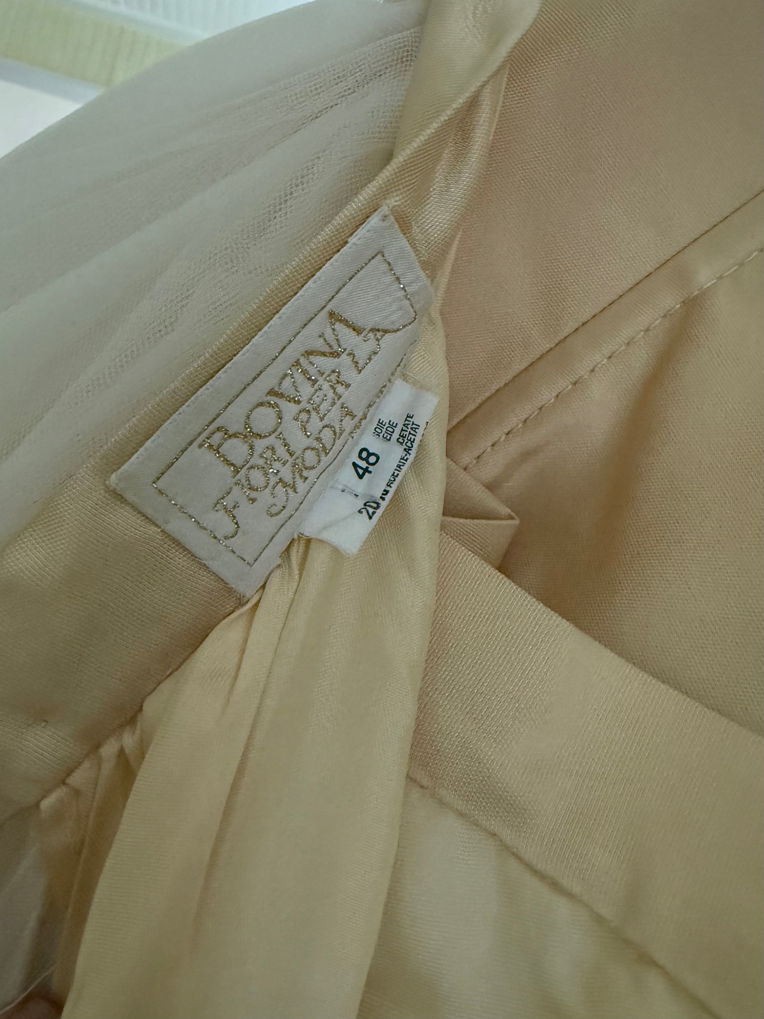 Vintage Bovina Italy Silk 2-Piece Ensemble - IT 48