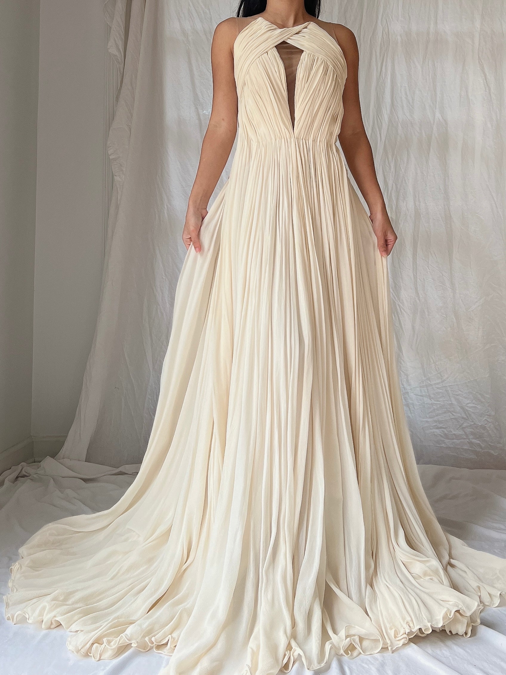 Maria Lucia Hohan Silk Draped Gown - S/M | G O S S A M E R Maria Lucia Hohan Silk Draped Gown - S/M | G O S S A M E R