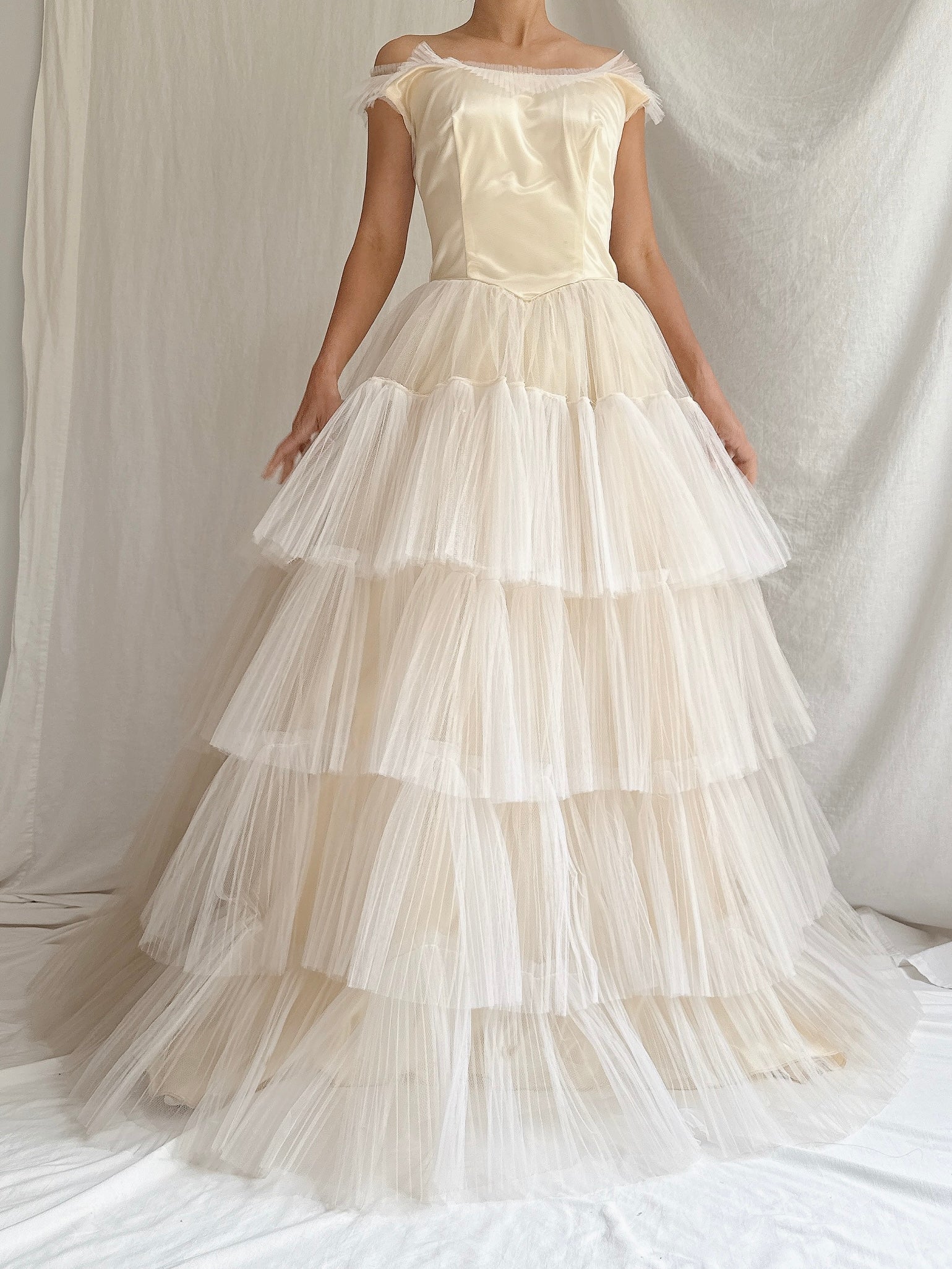 1950s Layered Tulle Dress - S