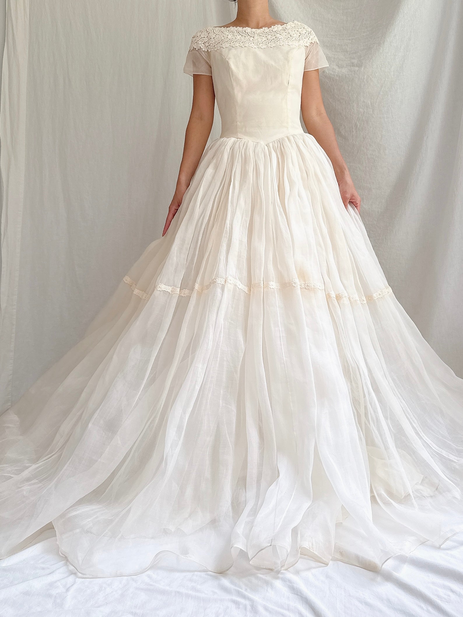 1950s Organdy Dress - XS