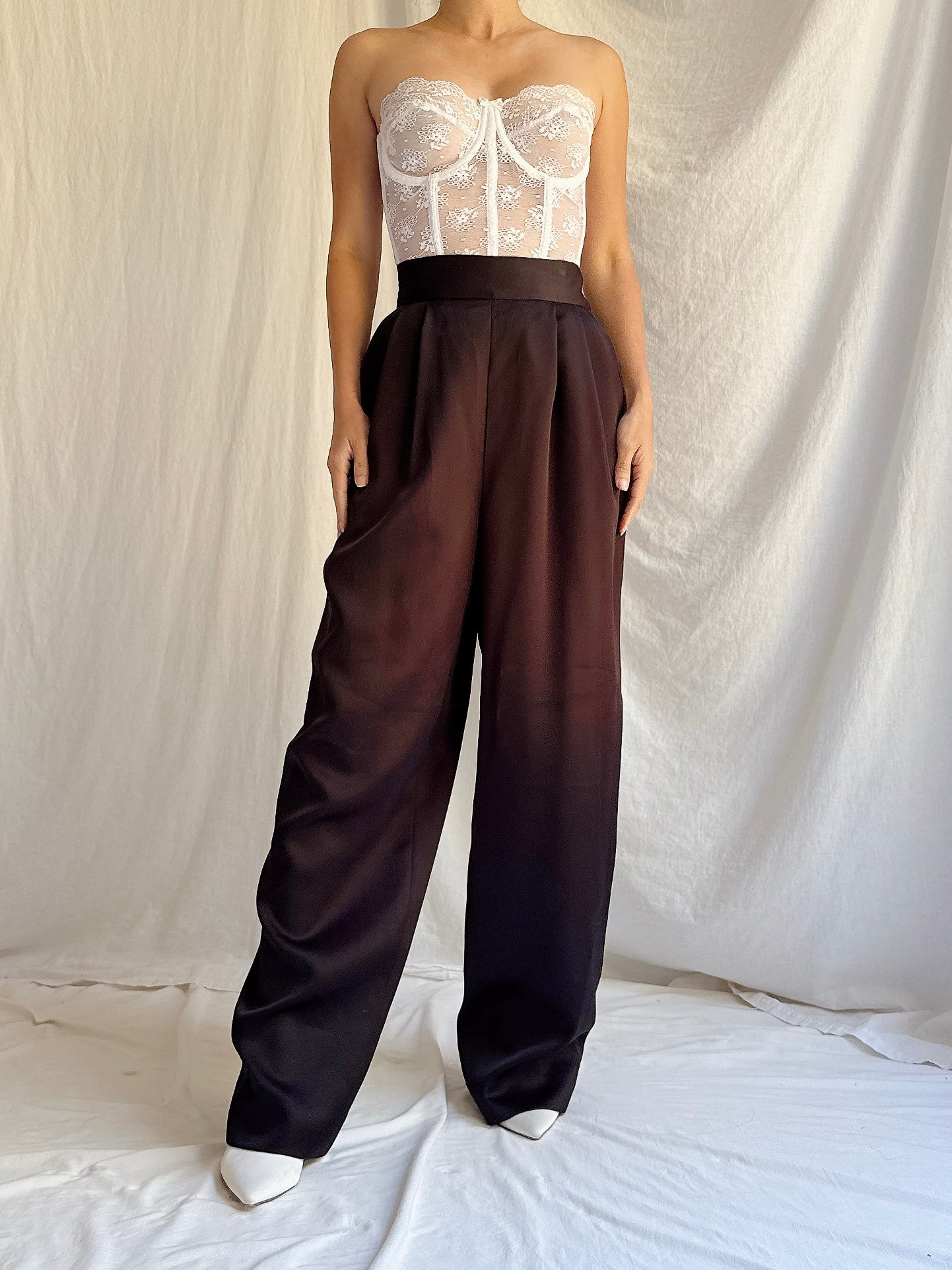 Vintage Black Trousers - S/4