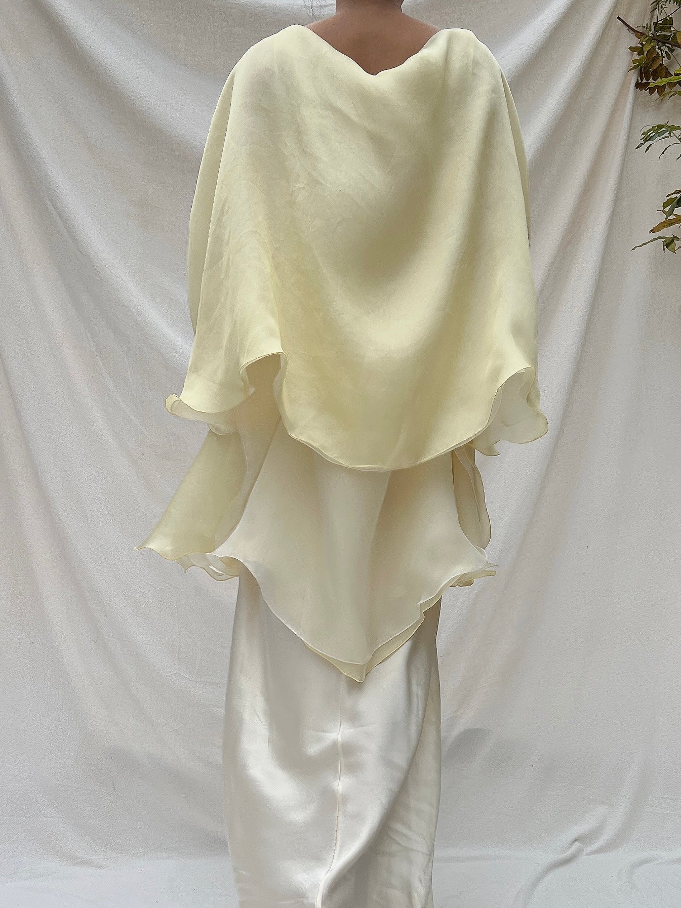 Vintage Silk Organza Shawl - OSFM