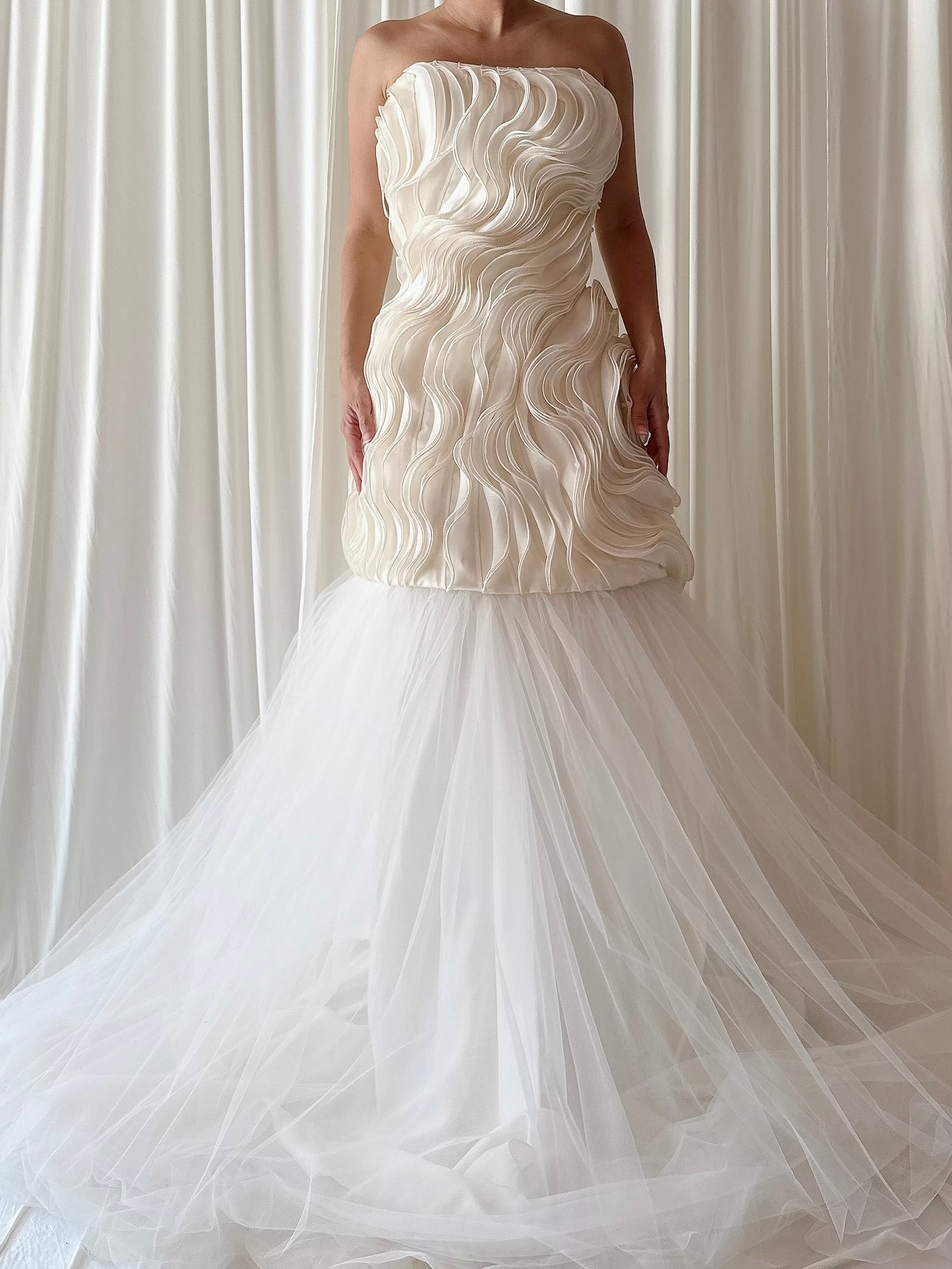 Vintage Ruffled Tulle Dress - M/6