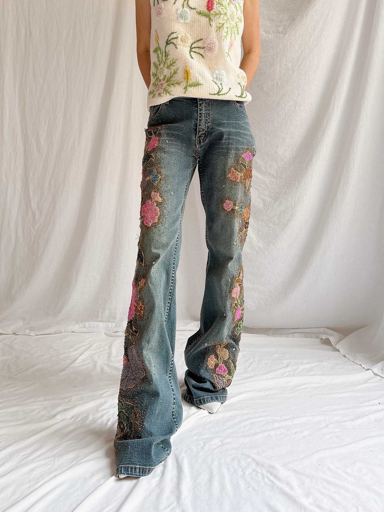 Vintage San Blas Embroidered Denim - M/33”