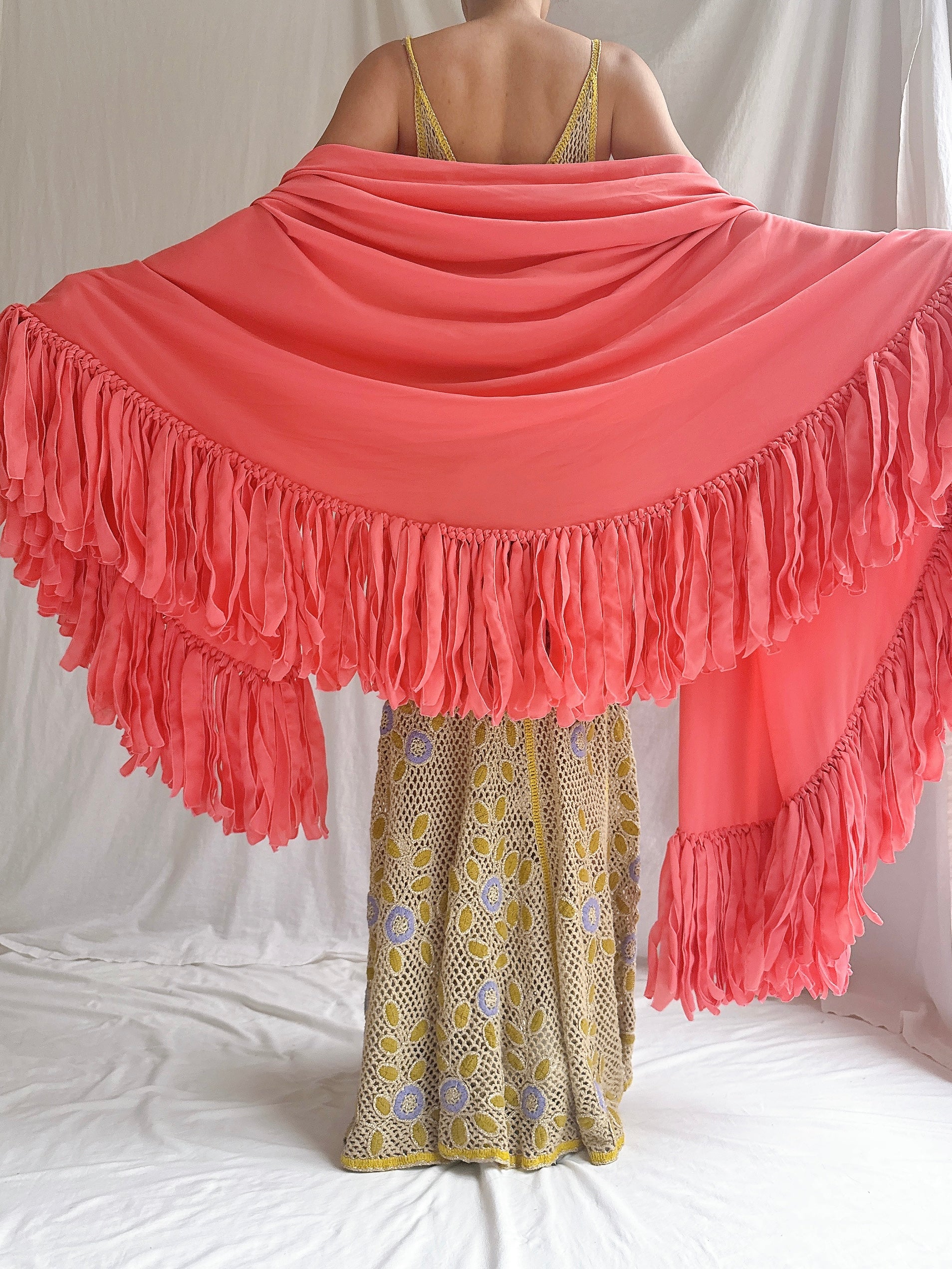 Vintage Chiffon Wrap - OSFM