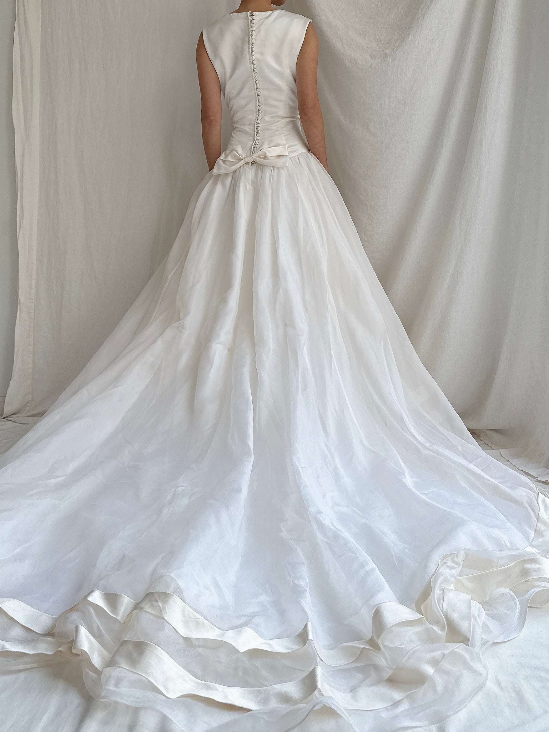 Vintage Nancy Issler Silk Organza Gown - M/6