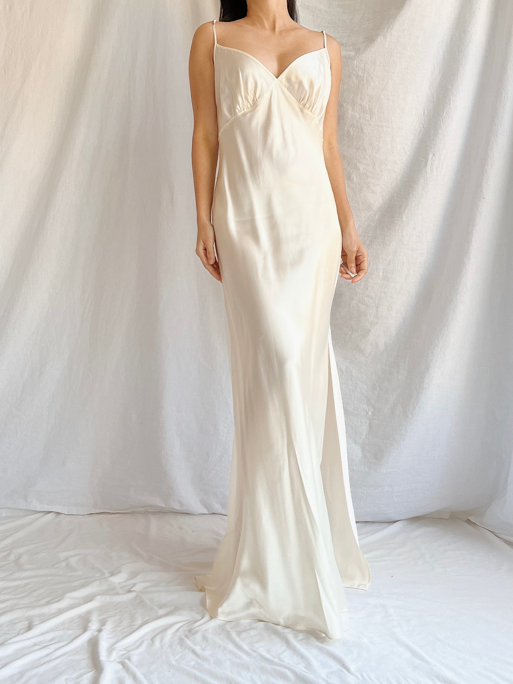 2000s Silk Bias Cut Slip Dress - M | G O S S A M E R 2000s Silk Bias Cut Slip Dress - M | G O S S A M E R