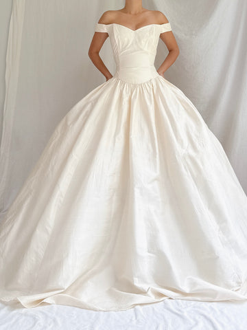 Vintage Jessica McClintock Silk Gown - S/M