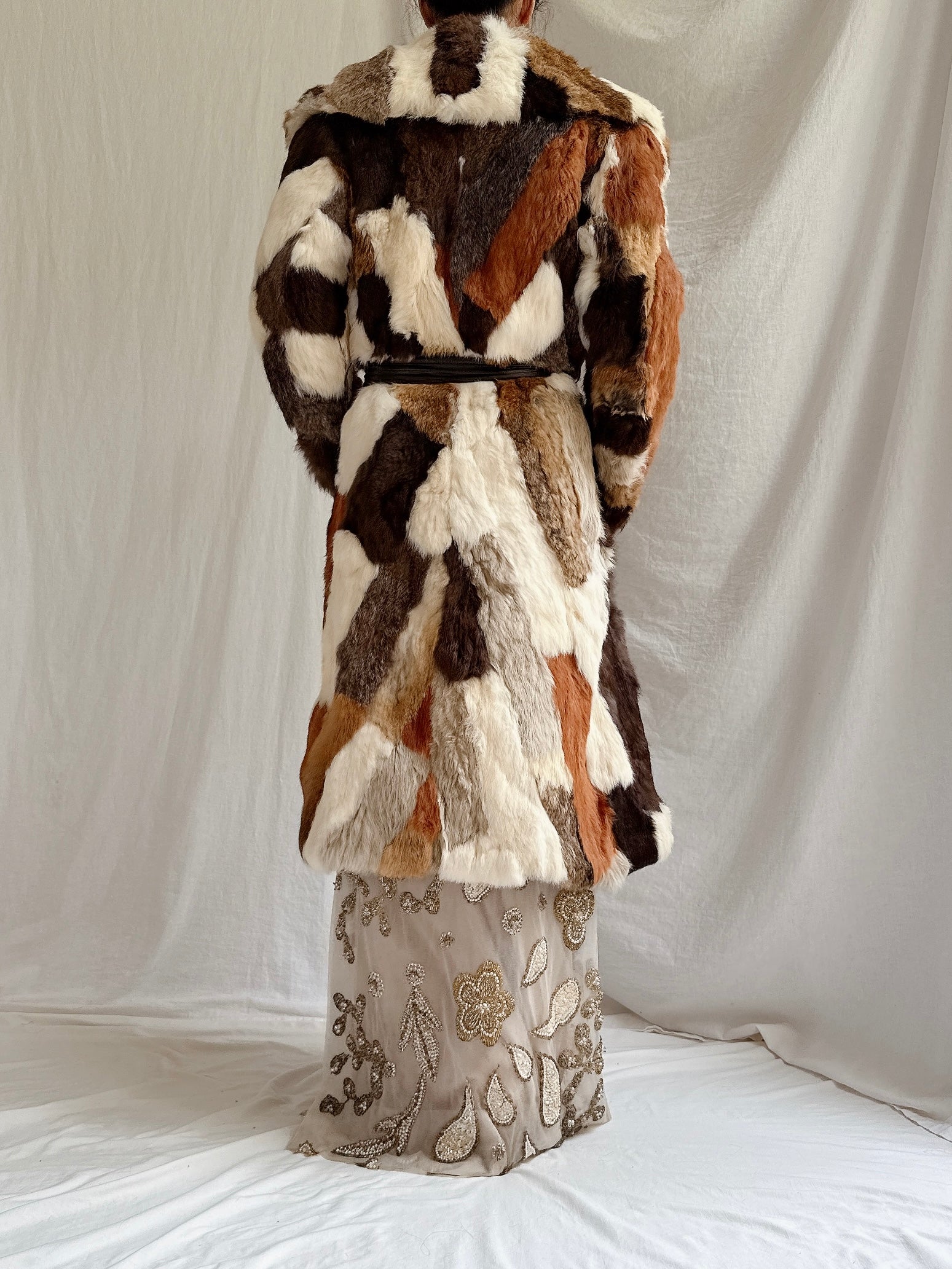 Vintage Stitched Fur Coat