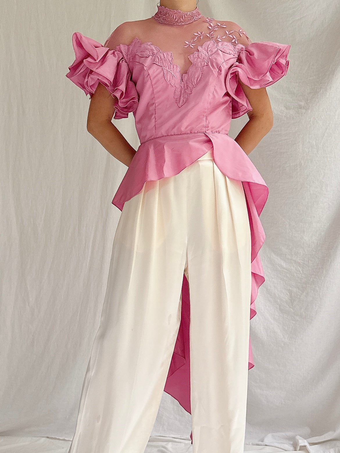 Vintage Escada Silk Trousers - S