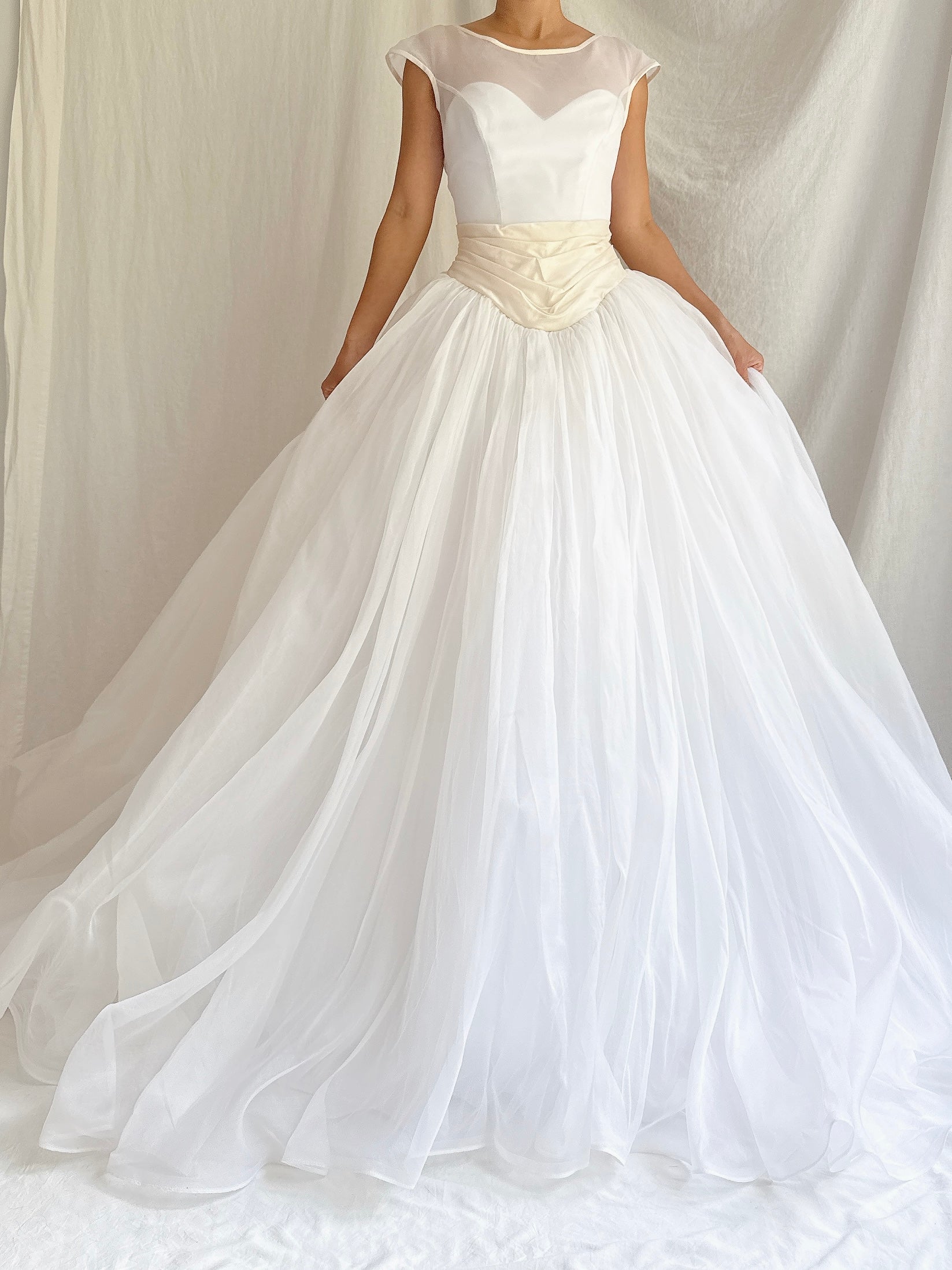 Vintage Christian Dior Silk Organza Gown - XS/2