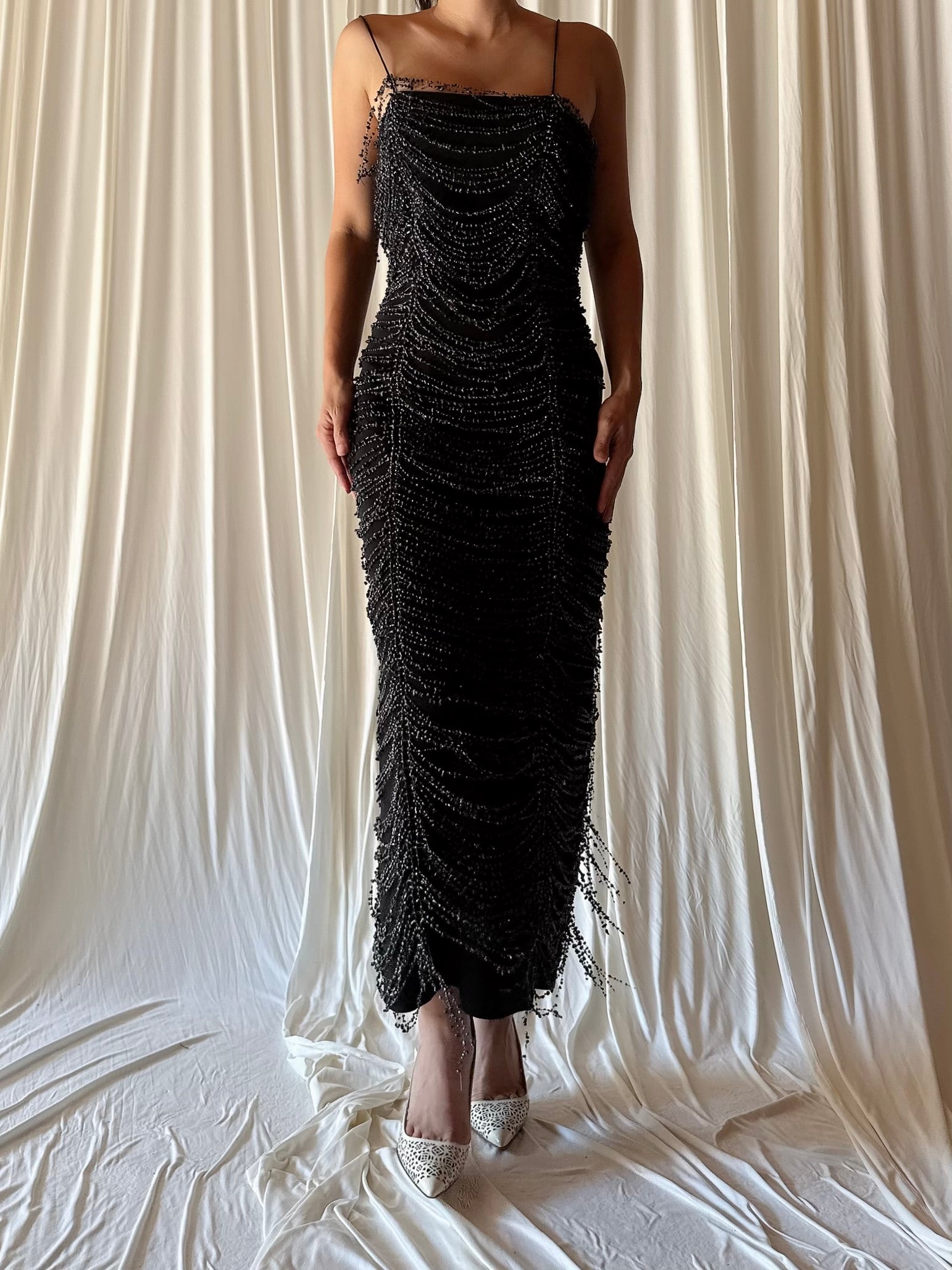 Vintage Alliage Beaded Dress