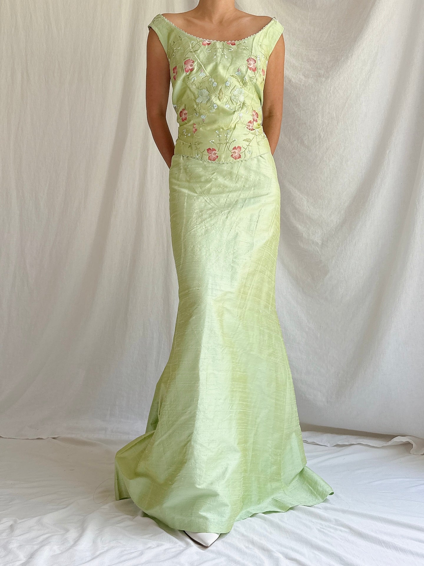 Vintage Paule Vasseur Silk Set - M/L FR 44