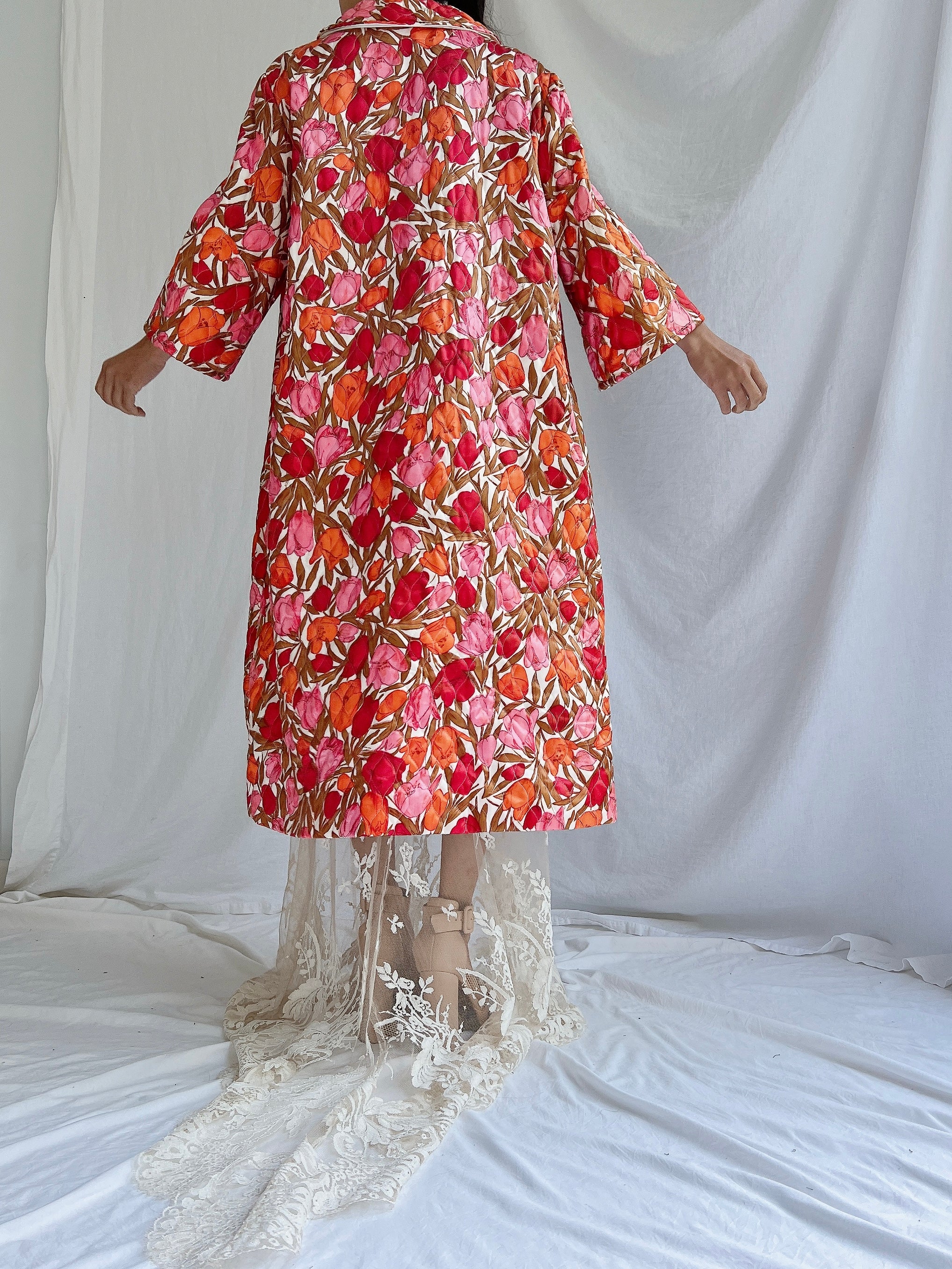 1960s Floral Duster - M