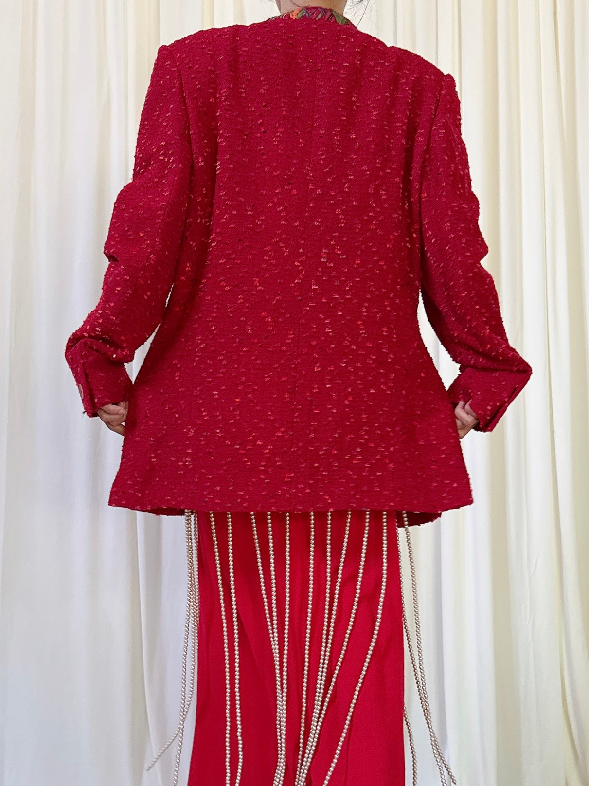 Vintage David Pallas Red Jacket - L