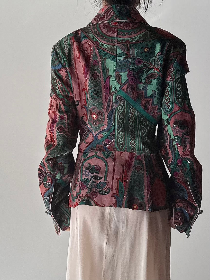 Vintage Serena K Cotton Velvet Jacket - FR44
