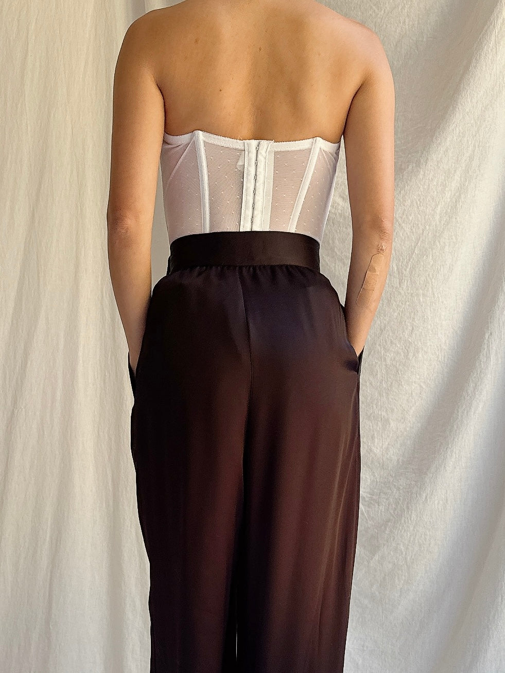 Vintage Black Trousers - S/4