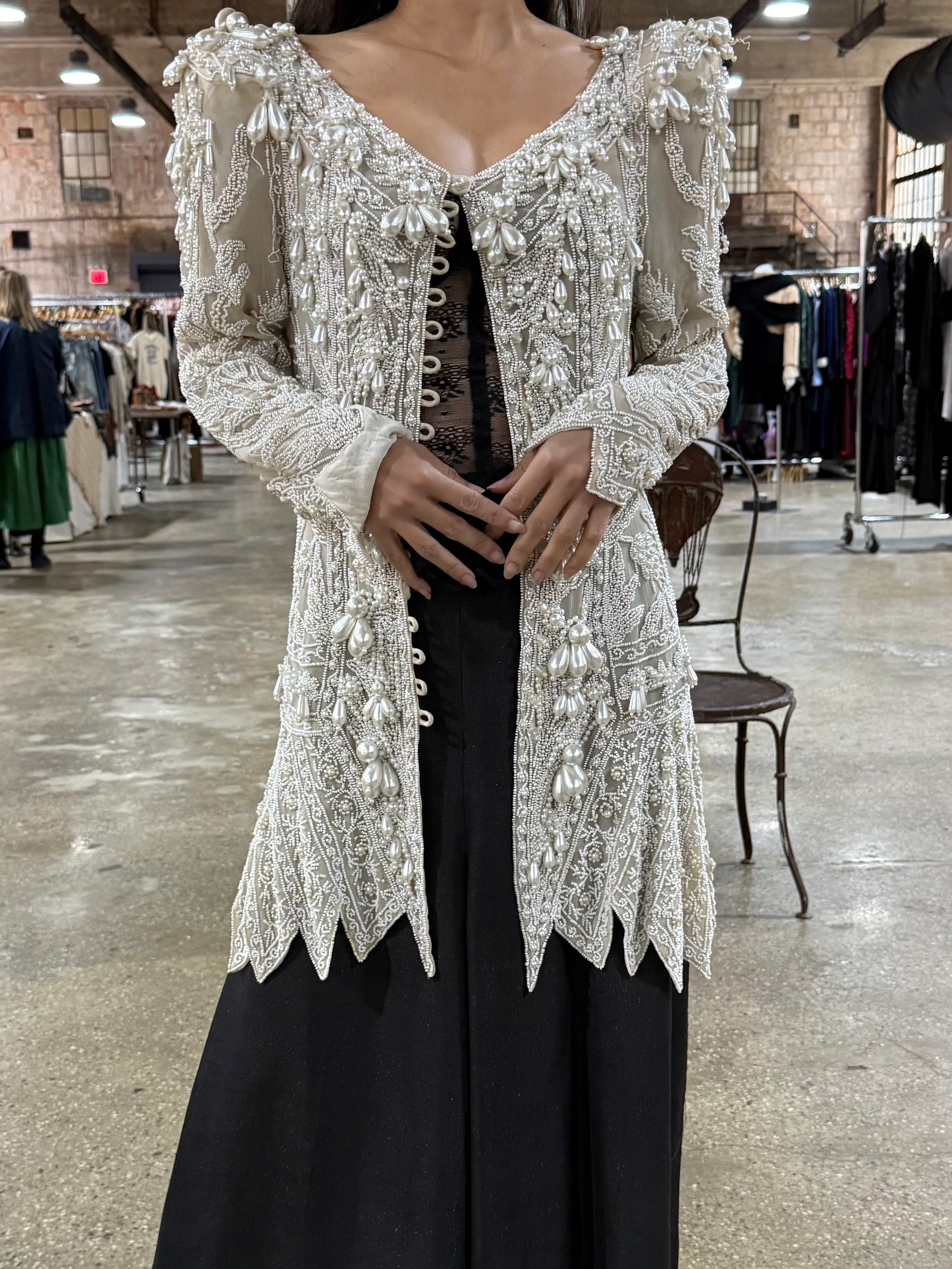 Vintage Eavis & Brown Silk Duster -XS