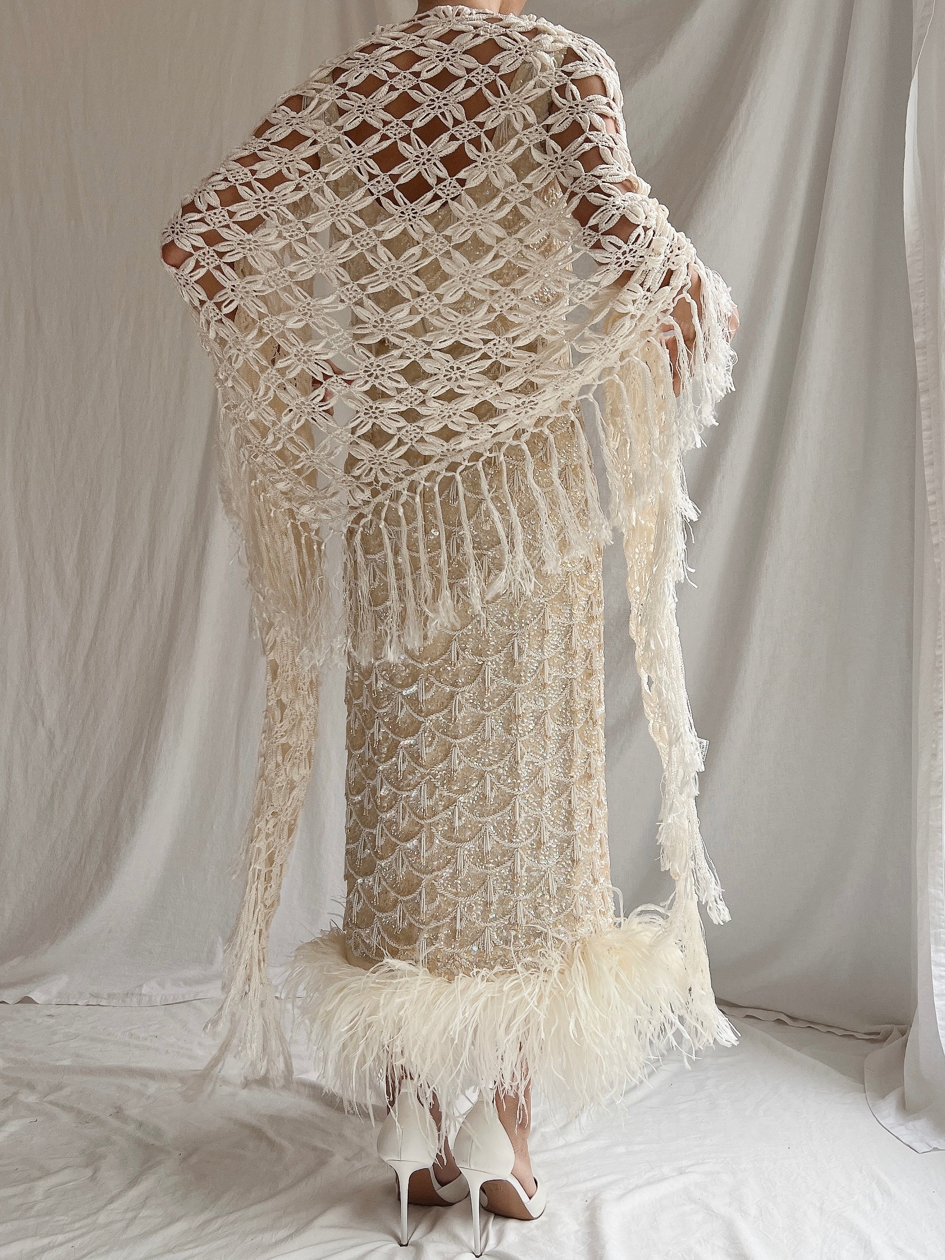 Vintage Crochet Shawl