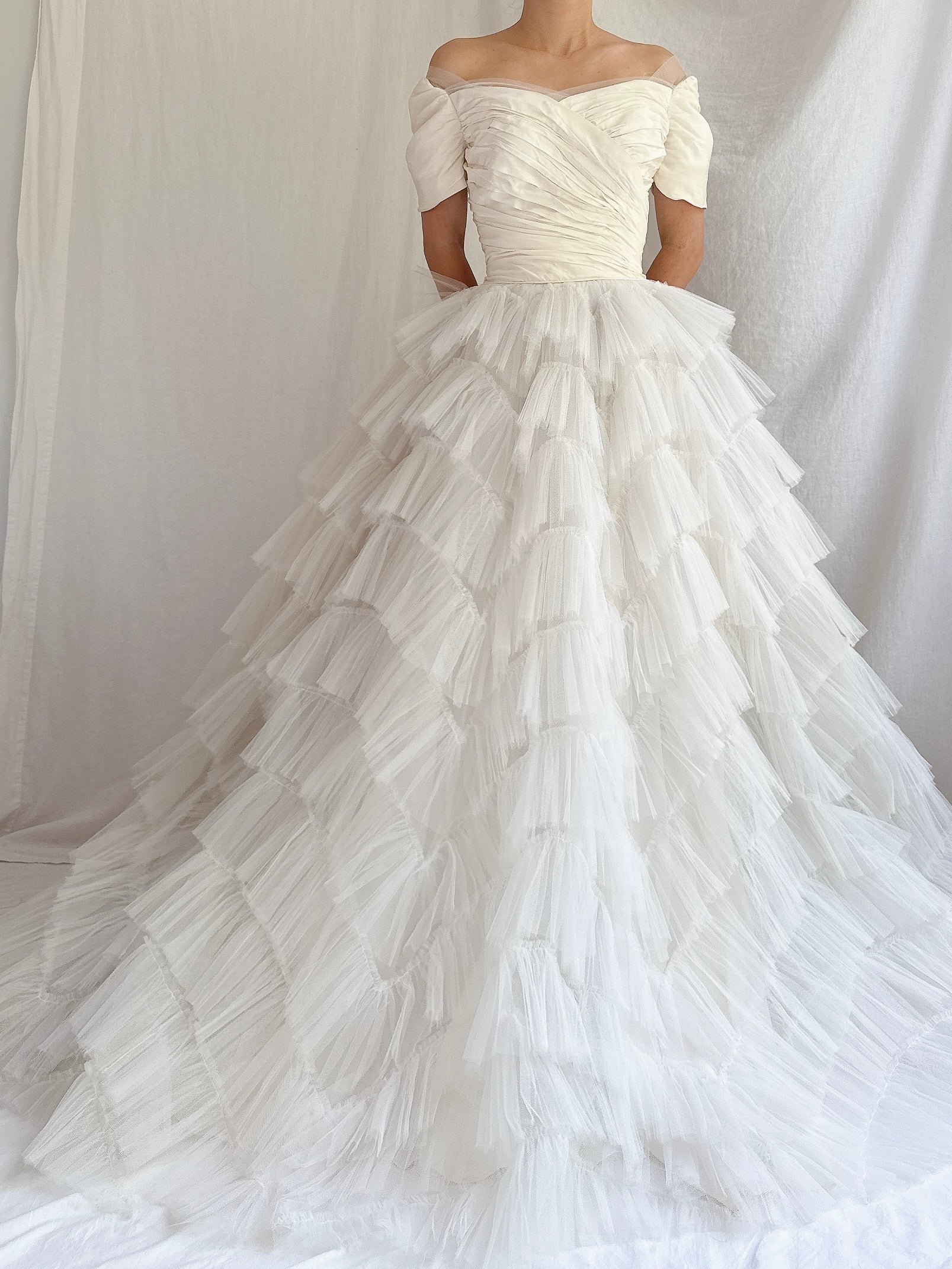 1950s Tulle Tiered Dress - XS/S
