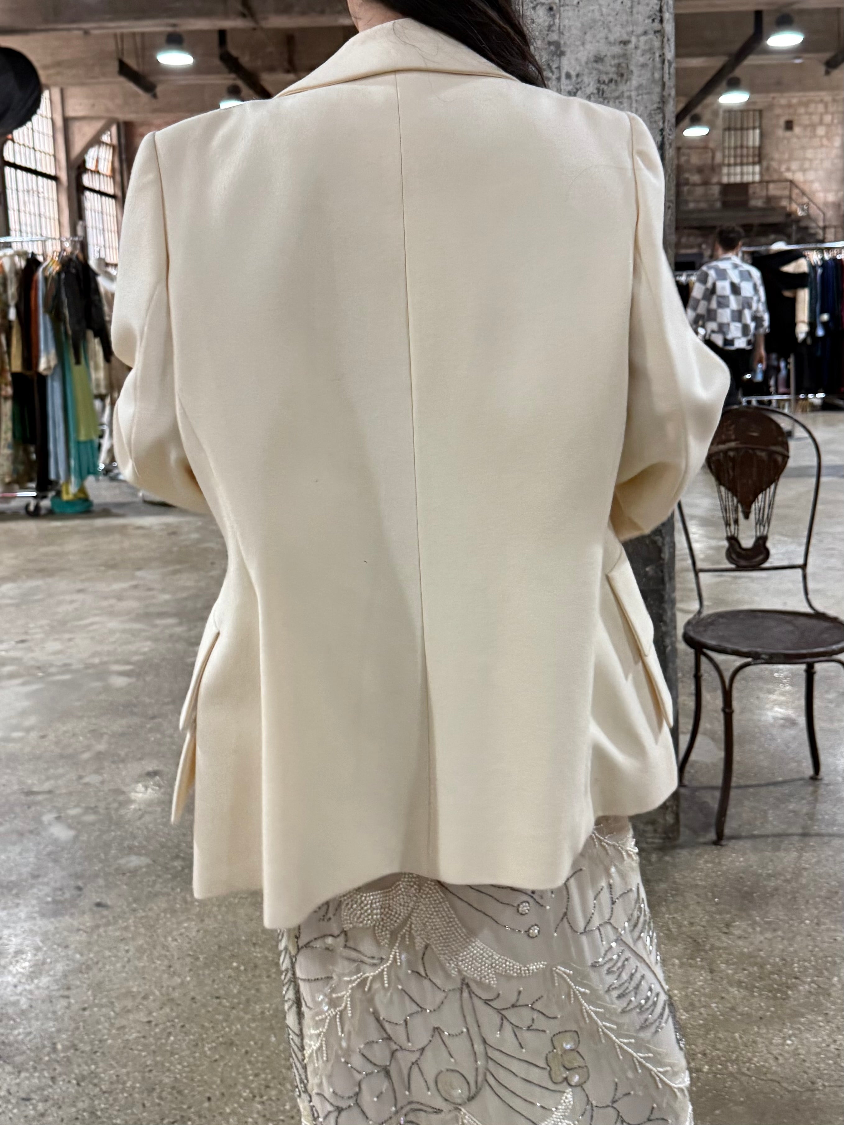 Vintage Jacques Fath Wool Jacket - M