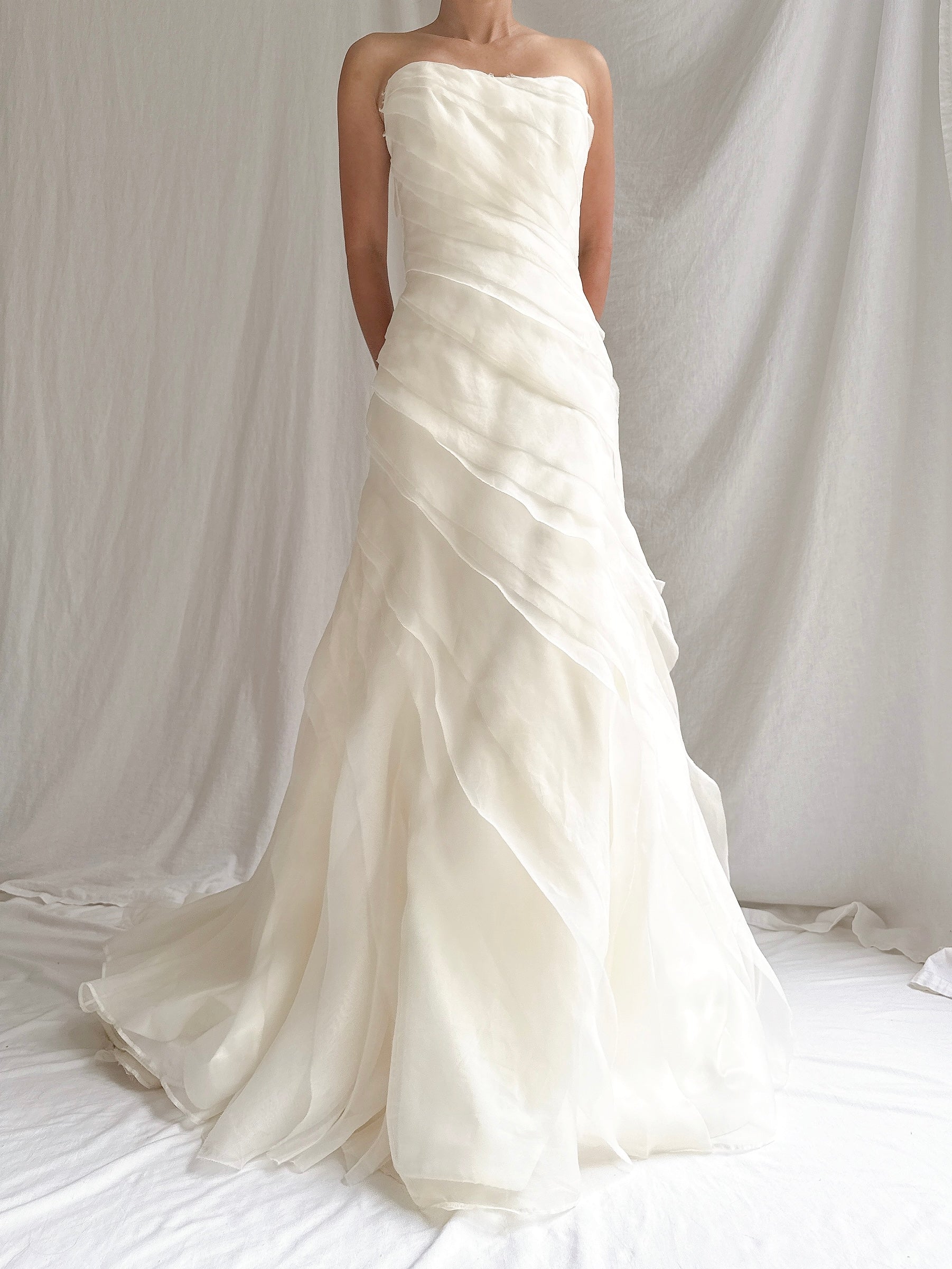 Vintage Silk Organza Gown - M/6