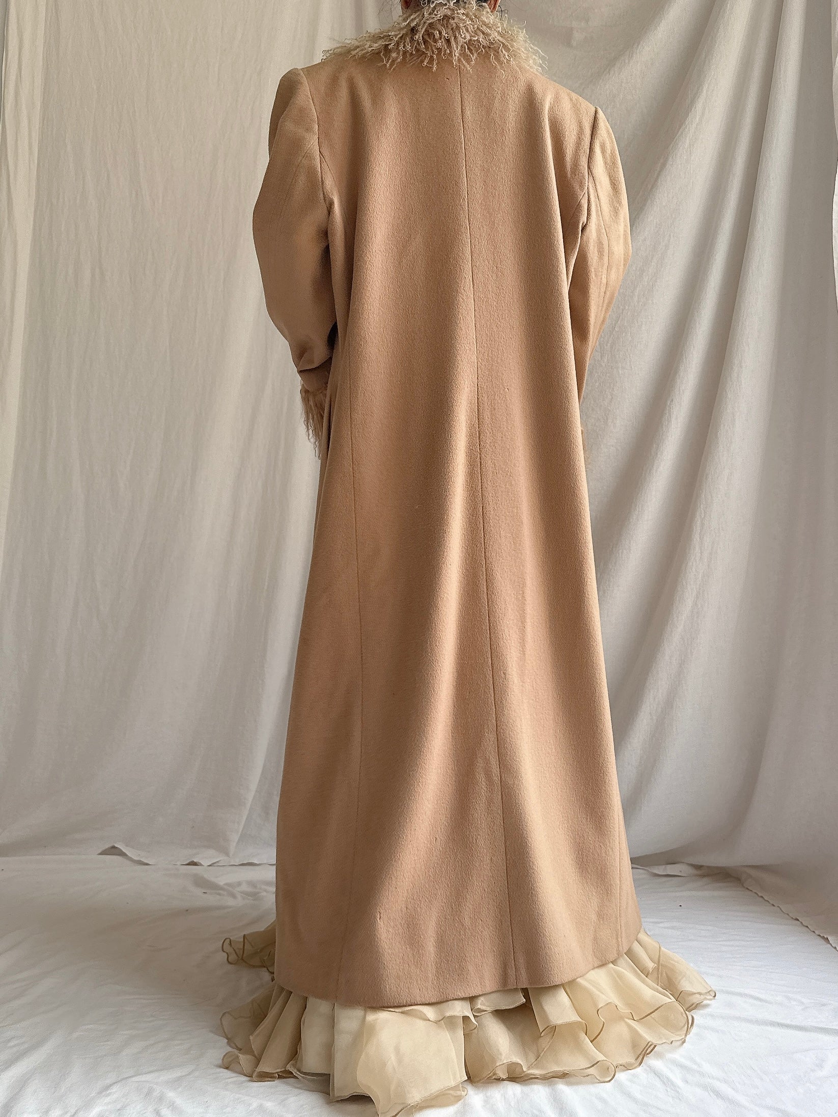 Vintage Wool Mongolian Coat - L